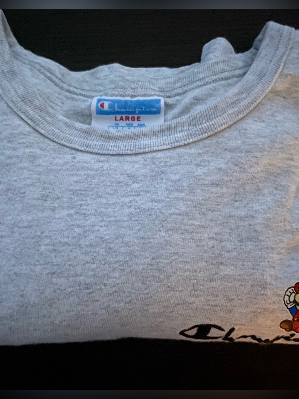 Super Mario Champion T-Shirt size L vhtf - Picture 5 of 5